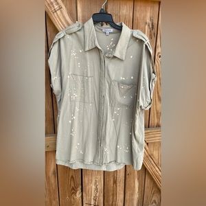 Sage green boutique shirt